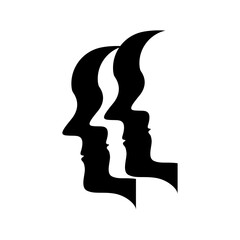 Face, Head silhouette icon