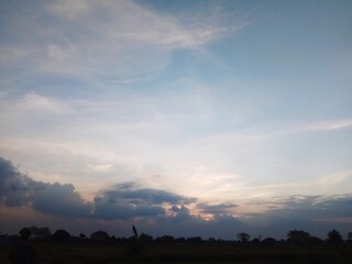 clouds over the city