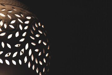 black and white abstract sphere