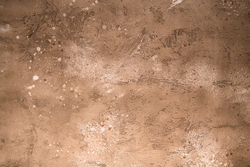 warm brown chocolate background from water-based building plaster