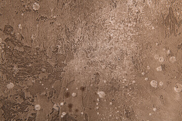 warm brown chocolate background from water-based building plaster