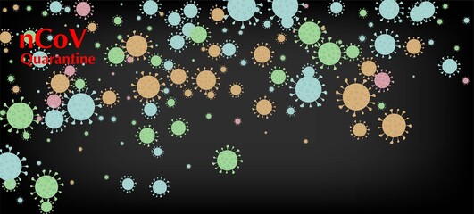 nCoV Quarantine Vector Banner. Business Information During 
