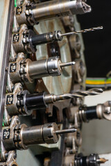 Obraz premium cnc machine. mills for the machine. metal milling cutters