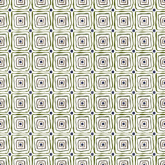 Vector Nested Square Outlines in Blue Green Brown on White Background Seamless Repeat Pattern. Background for textiles, cards, manufacturing, wallpapers, print, gift wrap and scrapbooking.