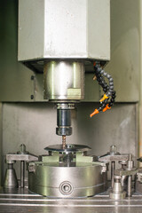 cnc machine tool close up. cnc milling machine. programmable machine