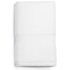 White towel on white background