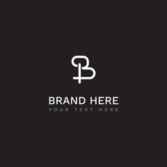 B letter elegant logo, used for web, landing page, business, can editable eps file