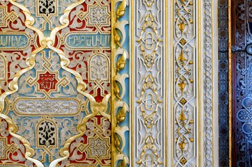 detail of Arabian room in Palacio da Bolsa, Porto
