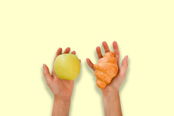 frutta o dolci brioches o mela mele sano o zucchero dici o frutta 