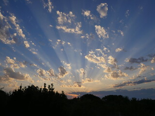 Ciel Soleil Nuage Panorama Arbre