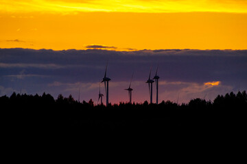 Obraz premium A beautiful sunset with great colors