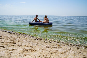 Global warming, water blooms and stinks. Environmental problem