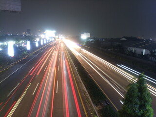 Fototapeta na wymiar traffic on highway