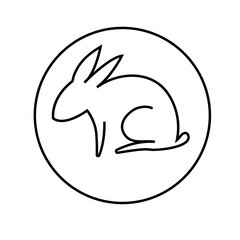 Vector logo Rabbit Design in eps 10. Simple template and ready to use.