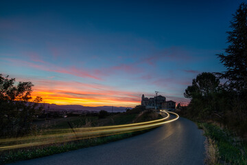 Obraz premium atardeceres en las merindades de Castilla