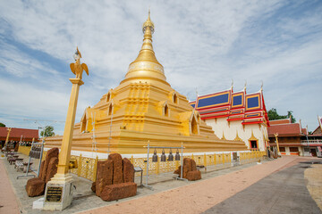 gold pagoda in holiday