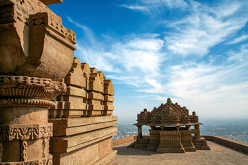 Sas Bahu ka Mandir (Sas Bahu Temple) located at inside Gwalior fort, Gwalior, Madhya Pradesh, India.