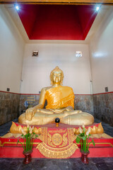gold buddha image in temple
