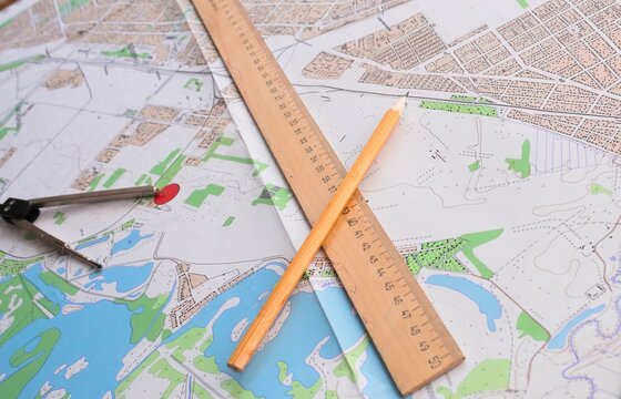 Drawing for the work of a civil engineer