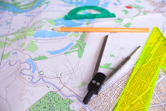 Drawing for the work of a civil engineer