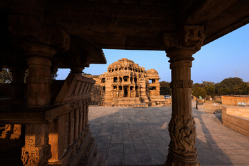 Sas Bahu ka Mandir (Sas Bahu Temple) located at inside Gwalior fort, Gwalior, Madhya Pradesh, India.