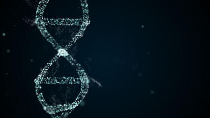 Abstract isolated blue plexus DNA molecule under research.