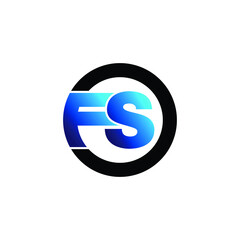 Letter FS logo icon design vector. monogram logo vector illustration
