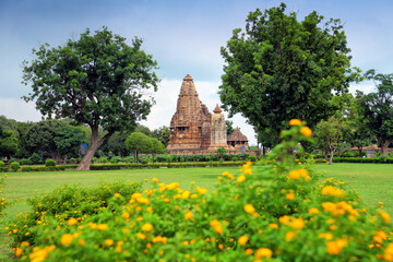 Western Group of Temples, Khajuraho, Madhya Pradesh, India. it's an UNESCO world heritage site.