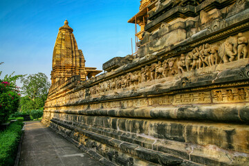Western Group of Temples, Khajuraho, Madhya Pradesh, India. it's an UNESCO world heritage site.