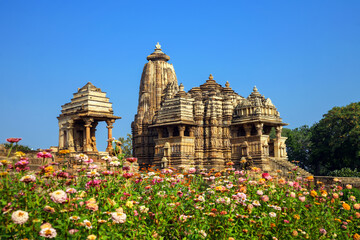 Western Group of Temples, Khajuraho, Madhya Pradesh, India. it's an UNESCO world heritage site.