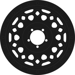 Car rim icon.