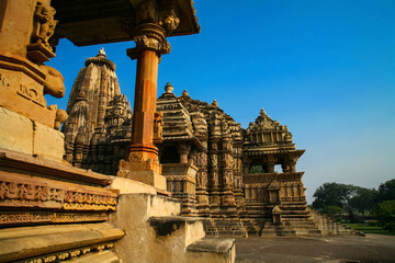 Western Group of Temples, Khajuraho, Madhya Pradesh, India. it's an UNESCO world heritage site.