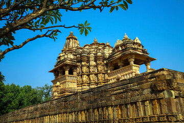Western Group of Temples, Khajuraho, Madhya Pradesh, India. it's an UNESCO world heritage site.
