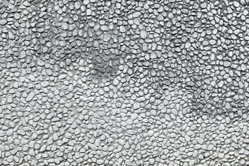 Many gray pebble stones as a background texture header