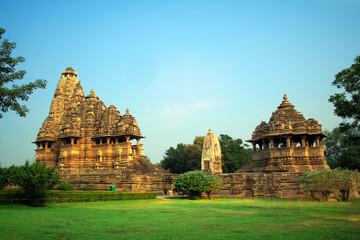 Western Group of Temples, Khajuraho, Madhya Pradesh, India. it's an UNESCO world heritage site.