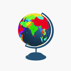 Fototapeta premium Map of Afghanistan and Flag design. 3d Flag Map and Vector