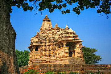 Western Group of Temples, Khajuraho, Madhya Pradesh, India. it's an UNESCO world heritage site.