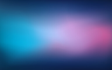 Abstract Blurred blue purple pink background. Soft dark to light colorful gradient backdrop with place for text. Vector illustration for your graphic design, banner, poster