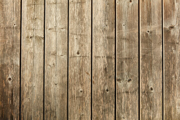 Brown wood planks background texture with old hardwood