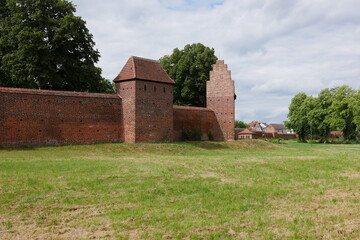 Stadtmauer und Bischofsburg in Wittstock/Dosse