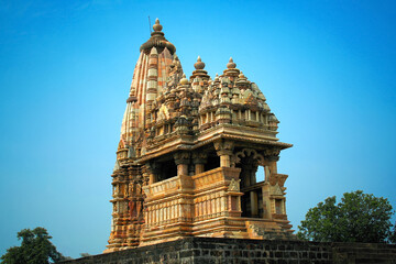 Western Group of Temples, Khajuraho, Madhya Pradesh, India. it's an UNESCO world heritage site.