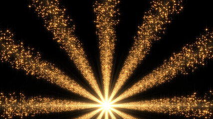 Space Stars Galaxy Sun illumination radiant 3D illustration background