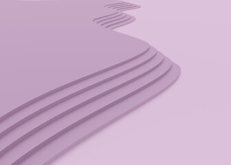 Multiple parallel lilac waves for simple background or wallpaper.