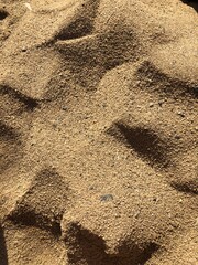 Fototapeta na wymiar traces on sand