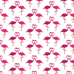 Obraz premium Cute flamingo pattern