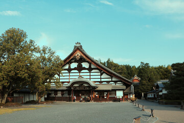 KYOTO JAPAN OCTOBER 15 2019  traditional temple building japan.