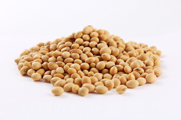 soy beans isolated on white background