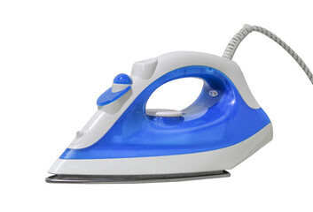 Iron for ironing clothes isolated on white background.