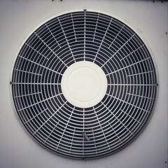 Closeup shot of a paused air fan