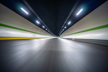 road in tunnel